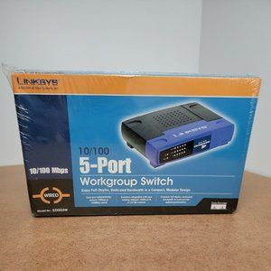 New in Package Linksys 10/100 5-Port Workgroup Switch Model EZXS55W